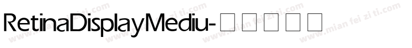 Retina Display Mediu字体转换